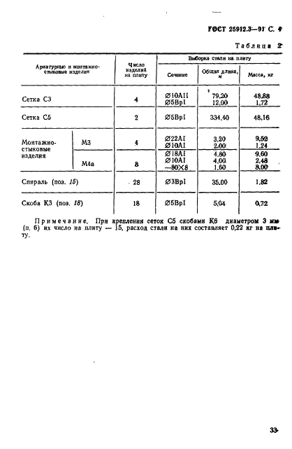 ГОСТ 25912.3-91 Плиты железобетонные предварительно напряженные ПАГ-20 для аэродромных покрытий. Конструкция (фото 4 из 5)