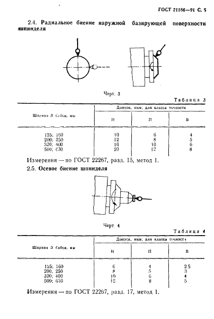 ГОСТ 21186-91 Бабки расточные агрегатных станков. Основные размеры. Нормы точности и жесткости (фото 6 из 15)