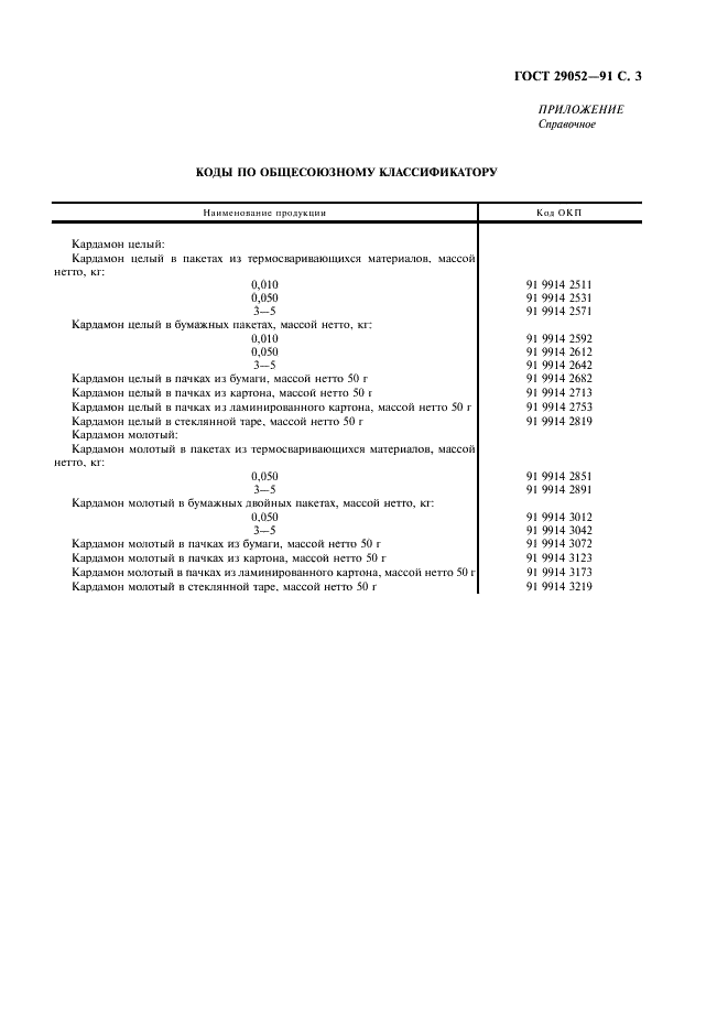 ГОСТ 29052-91 Пряности. Кардамон. Технические условия (фото 4 из 6)