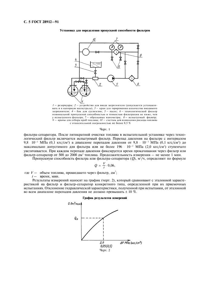 ГОСТ 28912-91 Фильтры складские и фильтры-сепараторы. Технические условия (фото 6 из 20)