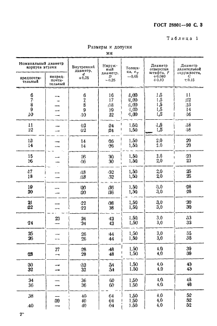 ГОСТ 28801-90 Подшипники скольжения. Кольца упорные. Типы, размеры и допуски (фото 4 из 11)