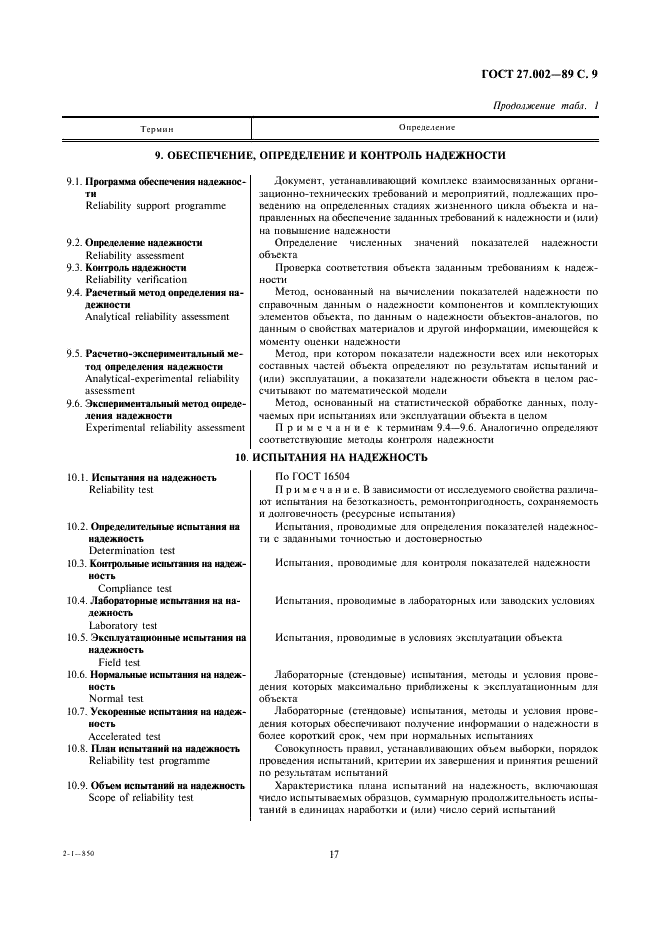 ГОСТ 27.002-89 Надежность в технике. Основные понятия. Термины и определения (фото 9 из 24)