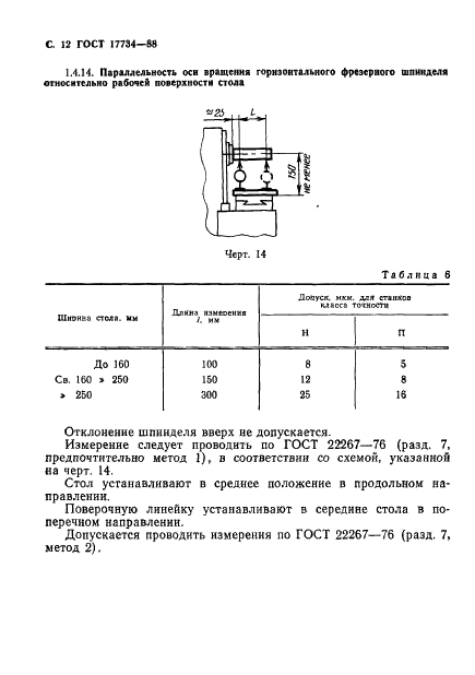ГОСТ 17734-88 Станки фрезерные консольные. Нормы точности и жесткости (фото 13 из 31)