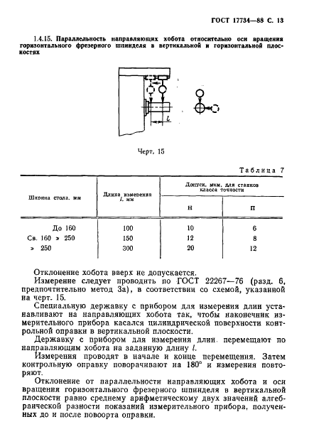 ГОСТ 17734-88 Станки фрезерные консольные. Нормы точности и жесткости (фото 14 из 31)