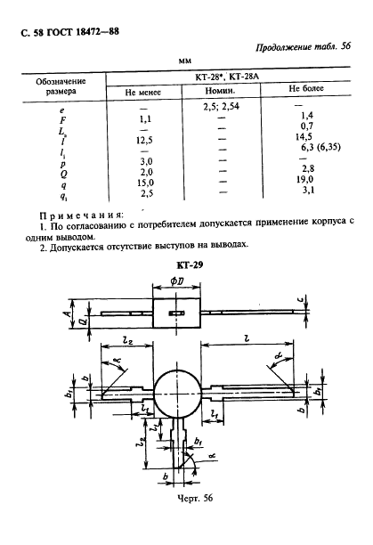 ГОСТ 18472-88 Приборы полупроводниковые. Основные размеры (фото 59 из 105)