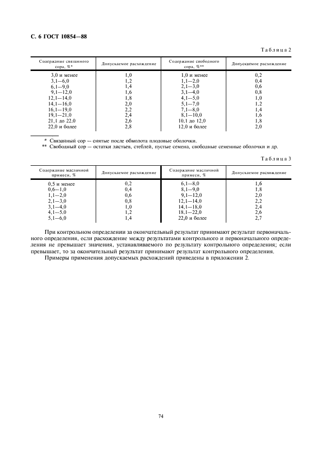 ГОСТ 10854-88 Семена масличные. Методы определения сорной, масличной и особо учитываемой примеси (фото 6 из 9)