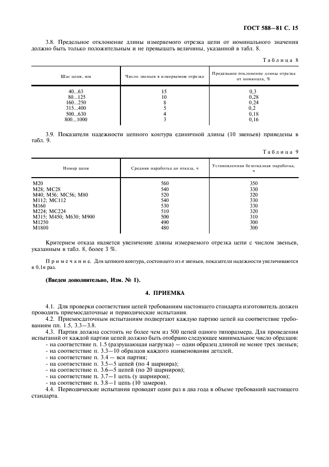 ГОСТ 588-81 Цепи тяговые пластинчатые. Технические условия (фото 16 из 18)