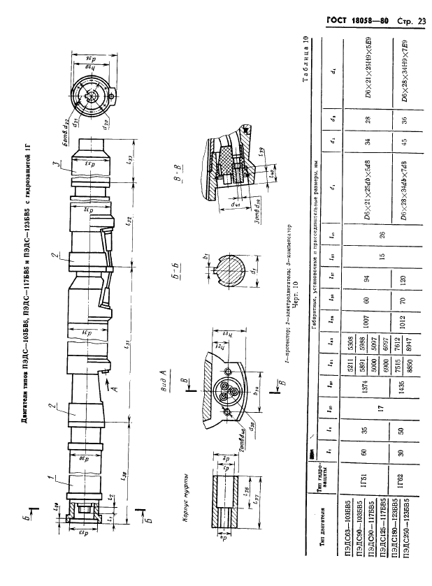 ГОСТ 18058-80 Двигатели трехфазные асинхронные короткозамкнутые погружные серии ПЭД. Технические условия (фото 26 из 47)
