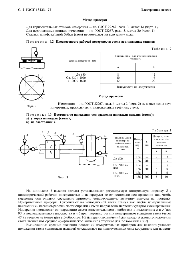 ГОСТ 13133-77 Станки зубошлифовальные с профильным кругом для цилиндрических колес. Нормы точности (фото 3 из 16)