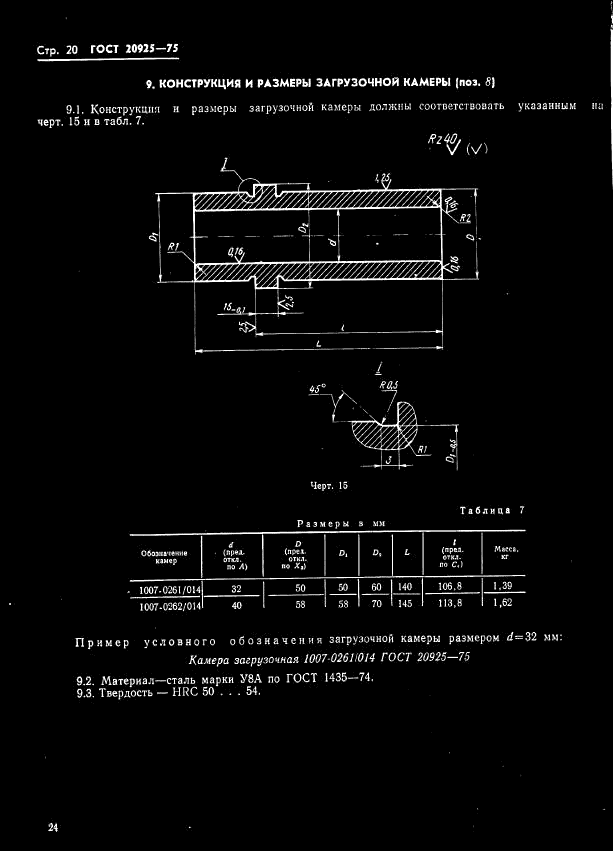ГОСТ 20925-75 Блоки сменных пресс-форм с нижней загрузочной камерой для прессования изделий из реактопластов. Конструкция и размеры (фото 24 из 39)
