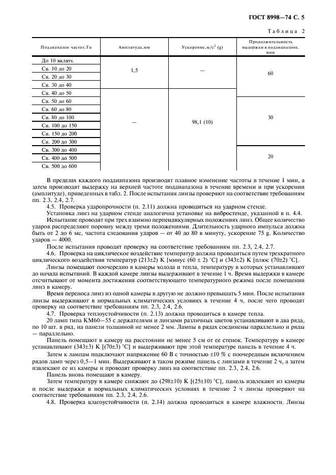 ГОСТ 8998-74 Линзы для телефонных коммутаторов. Технические условия (фото 6 из 10)