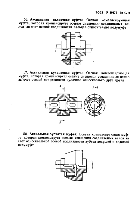 ГОСТ Р 50371-92 Муфты механические общемашиностроительного применения. Термины и определения (фото 10 из 43)