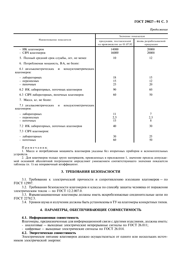 ГОСТ 29027-91 Влагомеры твердых и сыпучих веществ. Общие технические требования и методы испытаний (фото 4 из 11)