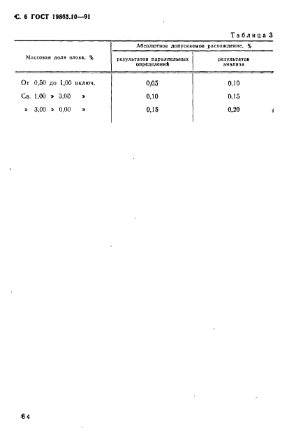 ГОСТ 19863.10-91 Сплавы титановые. Методы определения олова (фото 6 из 7)