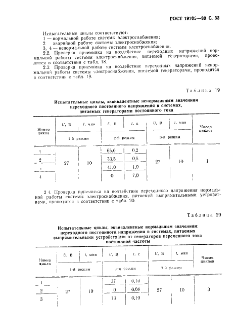 ГОСТ 19705-89 Системы электроснабжения самолетов и вертолетов. Общие требования и нормы качества электроэнергии (фото 34 из 47)