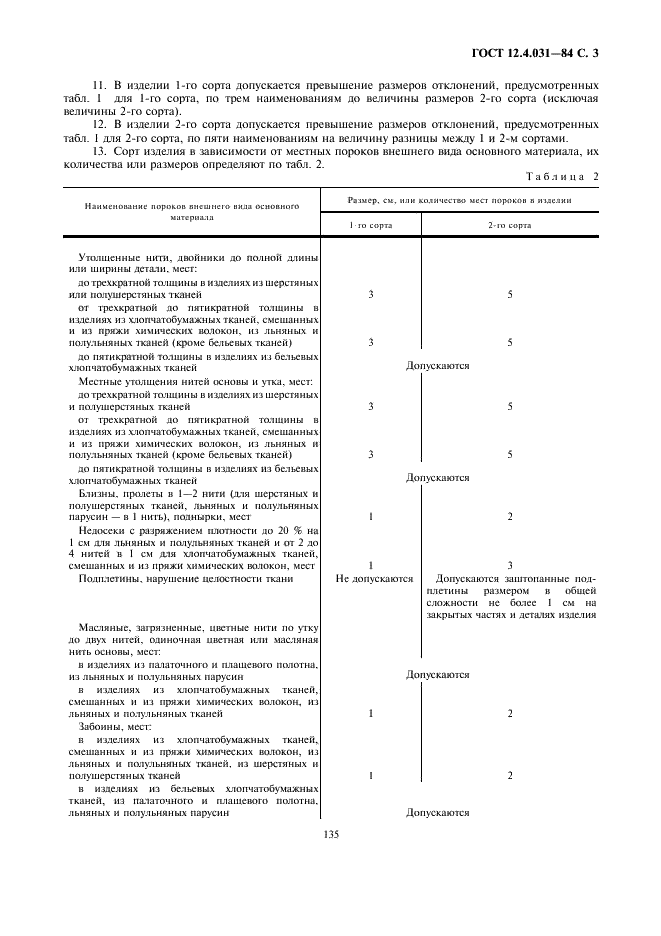 ГОСТ 12.4.031-84 Средства индивидуальной защиты. Определение сортности (фото 3 из 5)