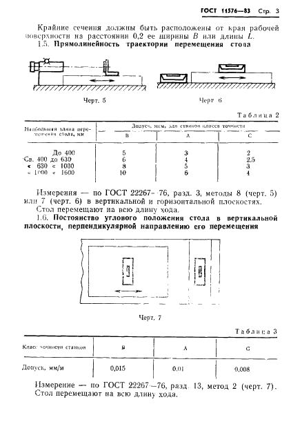 ГОСТ 11576-83 Станки отделочно-расточные горизонтальные с подвижным столом. Нормы точности (фото 5 из 12)