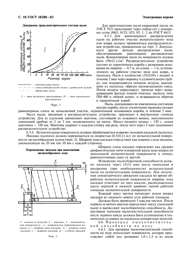 ГОСТ 10280-83 Пылесосы электрические бытовые. Общие технические условия (фото 12 из 20)