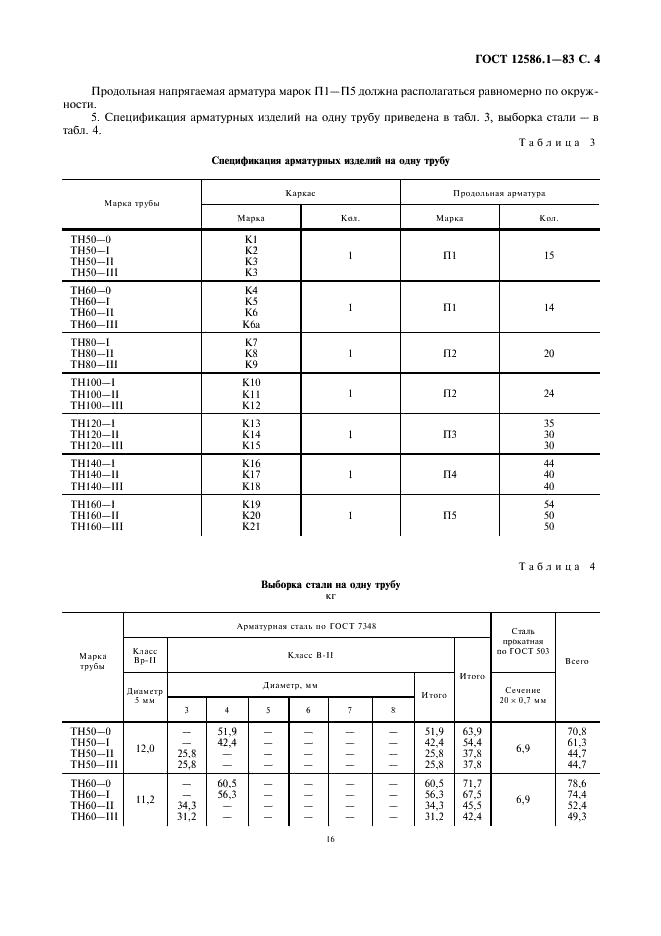 ГОСТ 12586.1-83 Трубы железобетонные напорные виброгидропрессованные. Конструкция и размеры (фото 4 из 11)