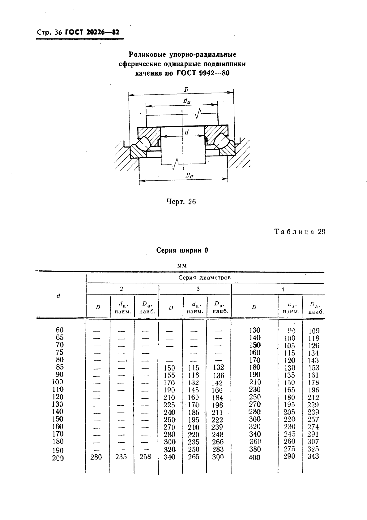ГОСТ 20226-82 Подшипники качения. Заплечики для установки подшипников качения. Размеры (фото 37 из 45)