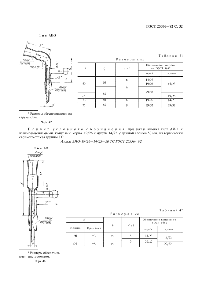 ГОСТ 25336-82 Посуда и оборудование лабораторные стеклянные. Типы, основные параметры и размеры (фото 33 из 104)