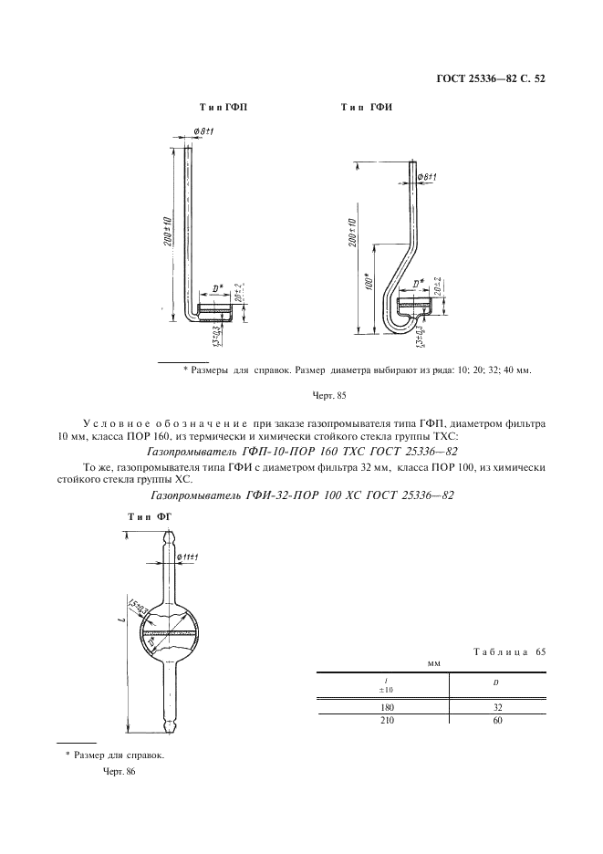 ГОСТ 25336-82 Посуда и оборудование лабораторные стеклянные. Типы, основные параметры и размеры (фото 53 из 104)