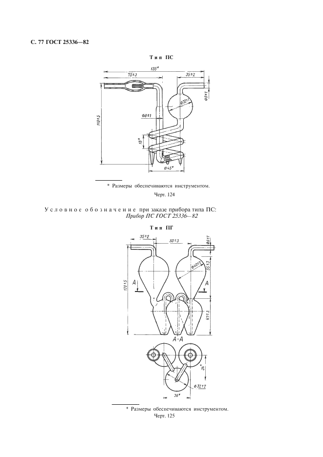 ГОСТ 25336-82 Посуда и оборудование лабораторные стеклянные. Типы, основные параметры и размеры (фото 78 из 104)
