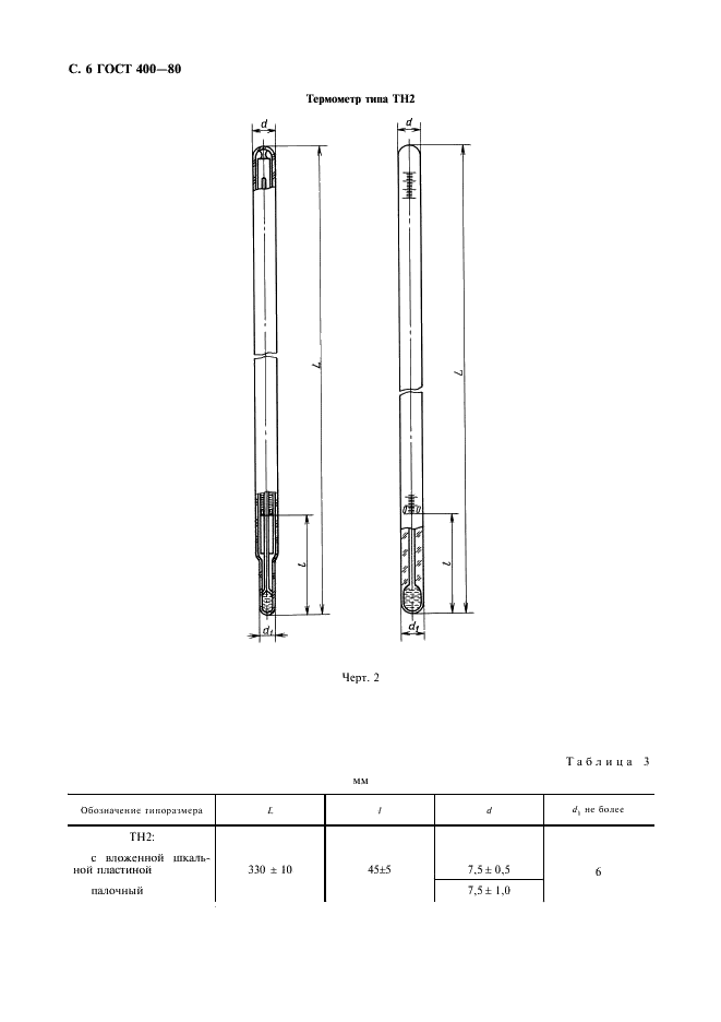 ГОСТ 400-80 Термометры стеклянные для испытаний нефтепродуктов. Технические условия (фото 7 из 19)