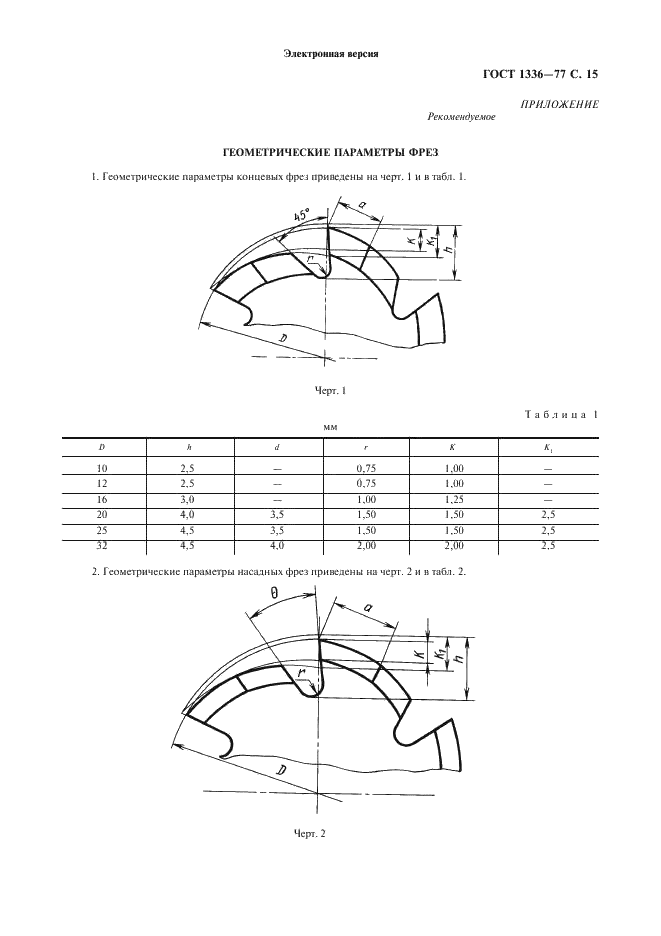 ГОСТ 1336-77 Фрезы резьбовые гребенчатые. Технические условия (фото 16 из 19)