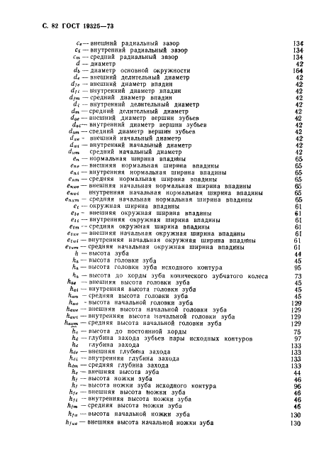 ГОСТ 19325-73 Передачи зубчатые конические. Термины, определения и обозначения (фото 83 из 89)