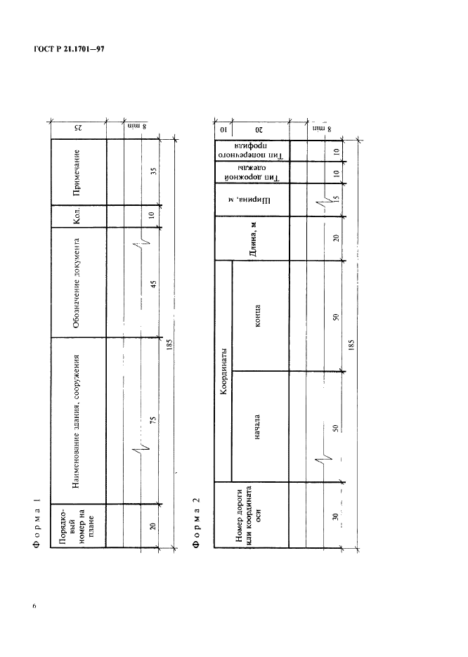 ГОСТ Р 21.1701-97 Система проектной документации для строительства. Правила выполнения рабочей документации автомобильных дорог (фото 9 из 34)
