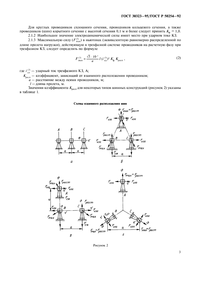 ГОСТ 30323-95 Короткие замыкания в электроустановках. Методы расчета электродинамического и термического действия тока короткого замыкания (фото 4 из 39)