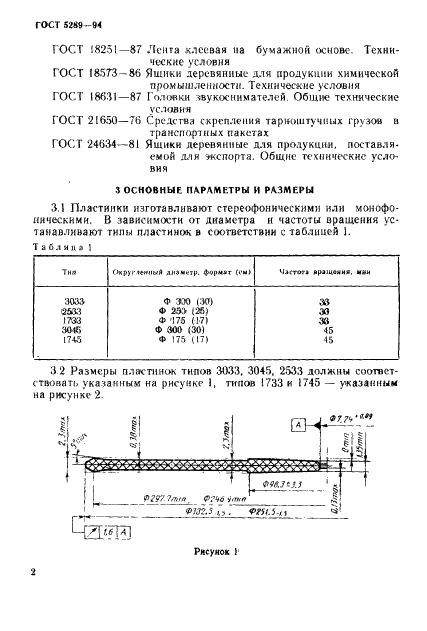 ГОСТ 5289-94 Грампластинки аналоговые. Общие технические условия (фото 5 из 15)