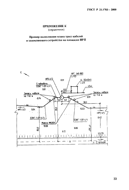 ГОСТ Р 21.1703-2000 Система проектной документации для строительства. Правила выполнения рабочей документации проводных средств связи  (фото 37 из 54)