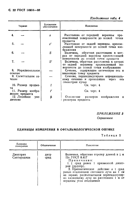 ГОСТ 14934-88 Офтальмологическая оптика. Термины и определения (фото 23 из 26)