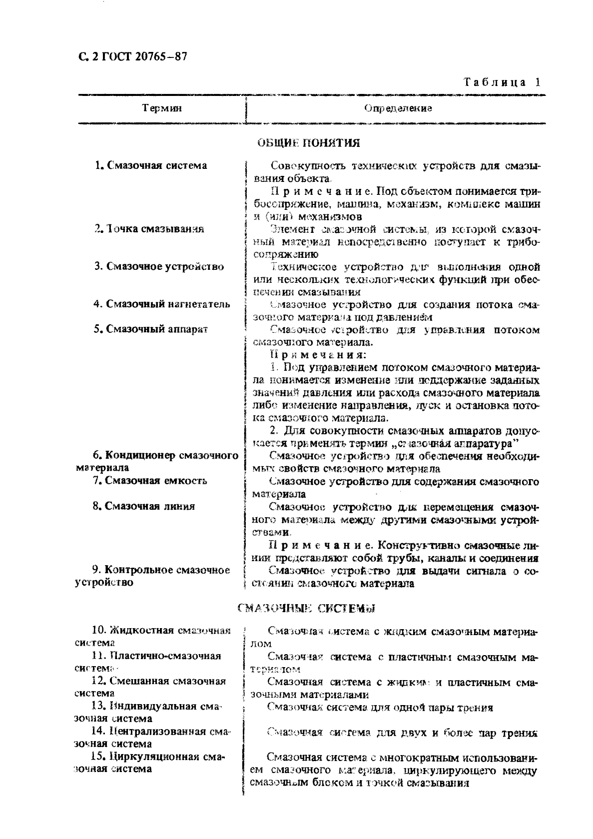 ГОСТ 20765-87 Системы смазочные. Термины и определения (фото 3 из 18)