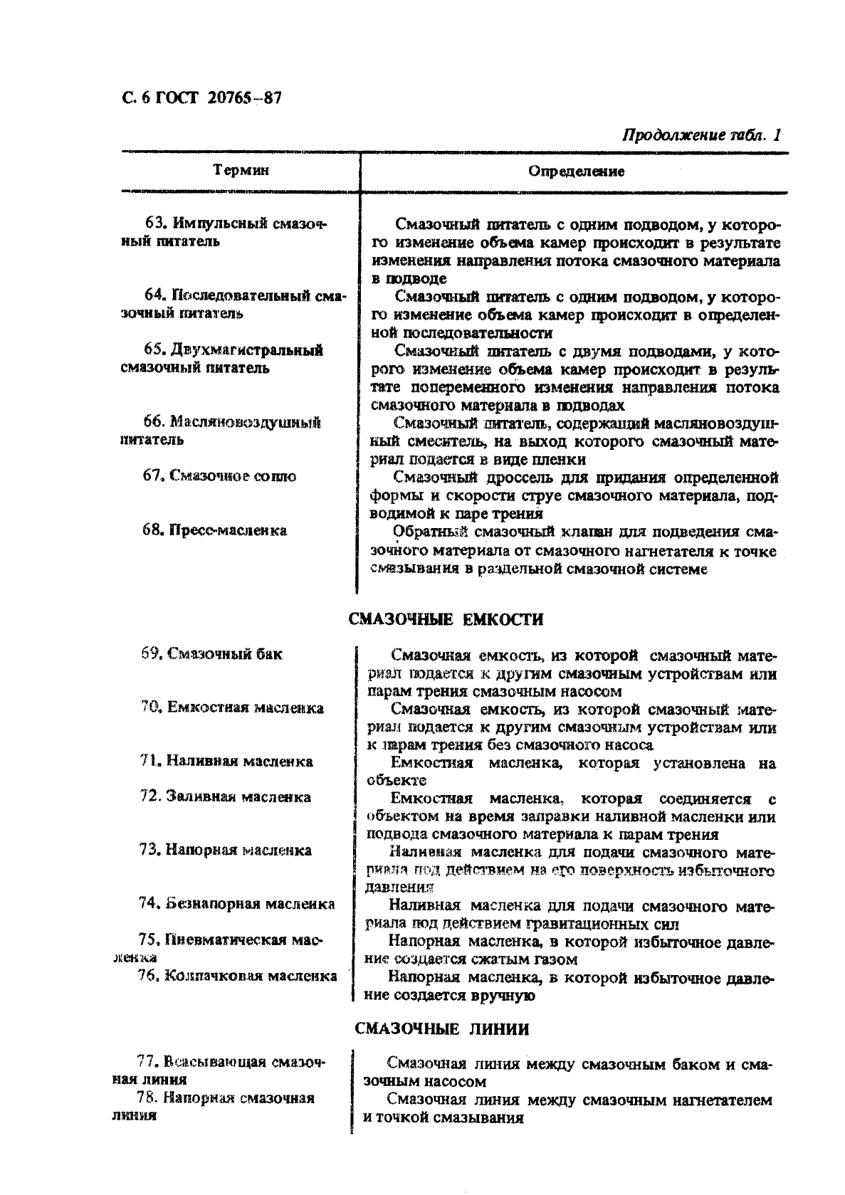 ГОСТ 20765-87 Системы смазочные. Термины и определения (фото 7 из 18)