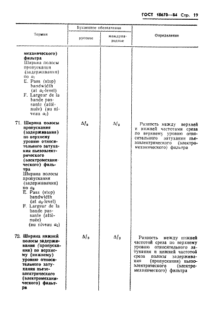 ГОСТ 18670-84 Фильтры пьезоэлектрические и электромеханические. Термины и определения (фото 21 из 48)