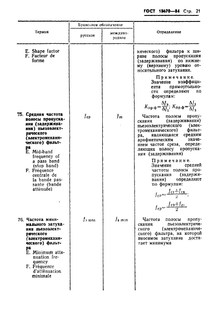 ГОСТ 18670-84 Фильтры пьезоэлектрические и электромеханические. Термины и определения (фото 23 из 48)