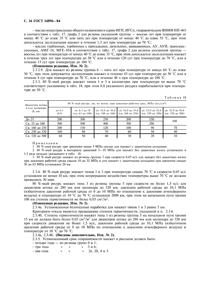 ГОСТ 14896-84 Манжеты уплотнительные резиновые для гидравлических устройств. Технические условия (фото 17 из 54)
