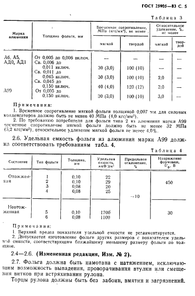 ГОСТ 25905-83 Фольга алюминиевая для конденсаторов. Технические условия (фото 6 из 27)