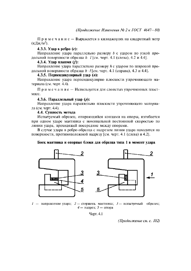 ГОСТ 4647-80 Пластмассы. Метод определения ударной вязкости по Шарпи (фото 12 из 27)