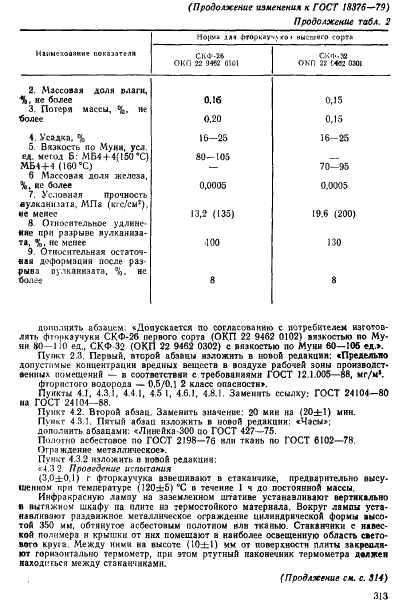 ГОСТ 18376-79 Фторкаучуки СКФ-26 и СКФ-32. Технические условия (фото 31 из 33)