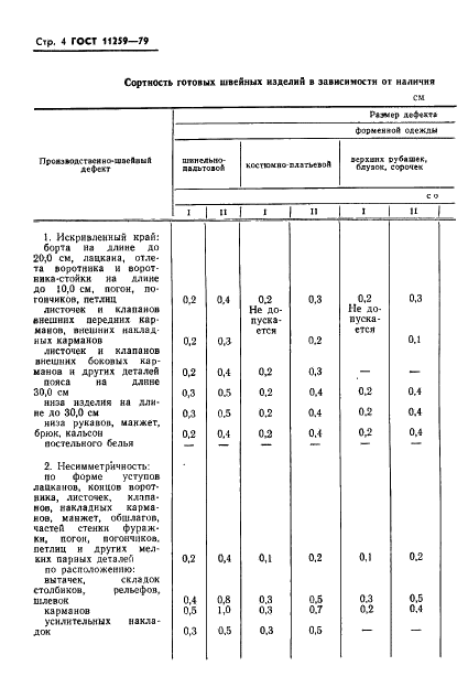 ГОСТ 11259-79 Изделия швейные для военнослужащих. Определение сортности (фото 5 из 31)