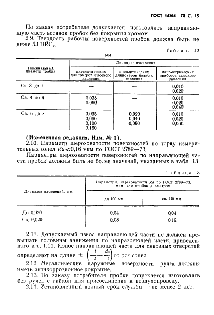 ГОСТ 14864-78 Пробки пневматические для отверстий диаметром от 3 до 160 мм. Технические условия (фото 16 из 19)