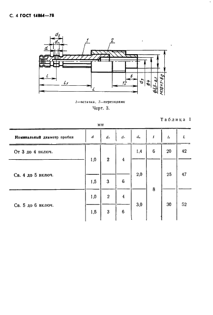 ГОСТ 14864-78 Пробки пневматические для отверстий диаметром от 3 до 160 мм. Технические условия (фото 5 из 19)