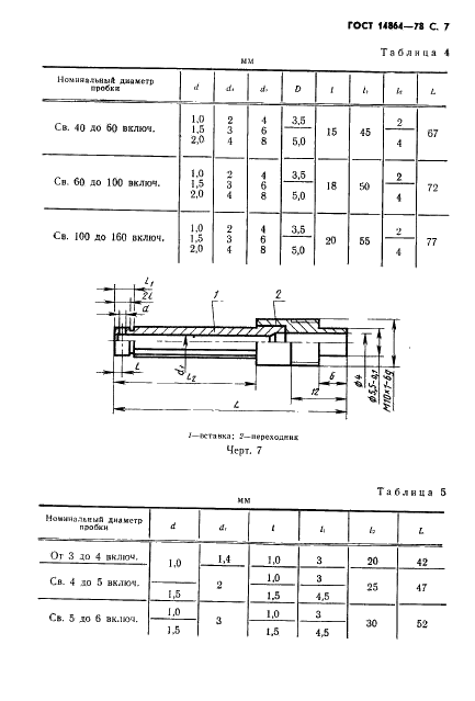 ГОСТ 14864-78 Пробки пневматические для отверстий диаметром от 3 до 160 мм. Технические условия (фото 8 из 19)