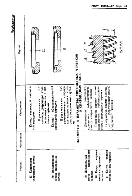 ГОСТ 22850-77 Передачи спироидные. Термины, определения и обозначения (фото 35 из 68)