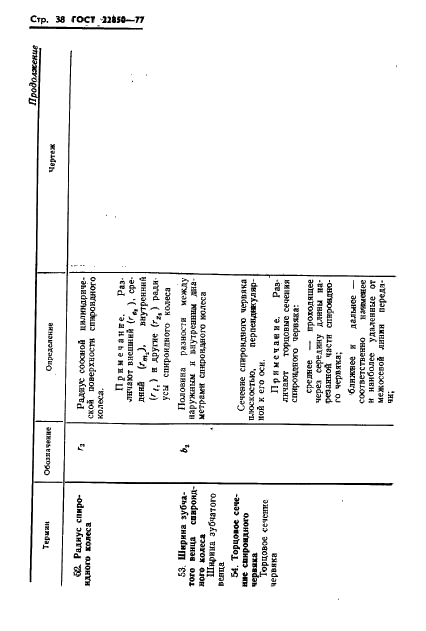 ГОСТ 22850-77 Передачи спироидные. Термины, определения и обозначения (фото 40 из 68)