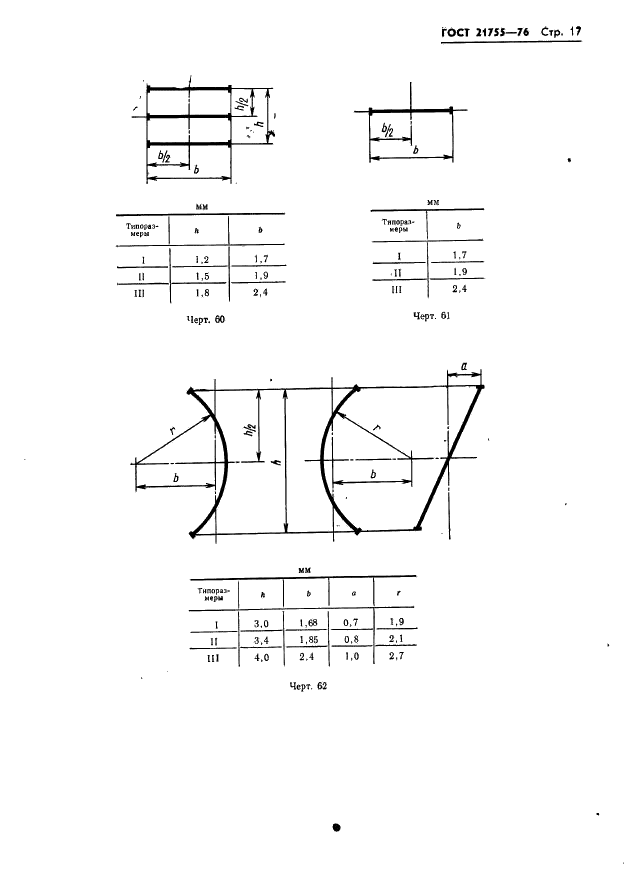 ГОСТ 21755-76 Аппараты телеграфные буквопечатающие стартстопные пятиэлементного кода. Шрифты. Размеры символов и их начертание (фото 18 из 25)